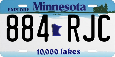 MN license plate 884RJC