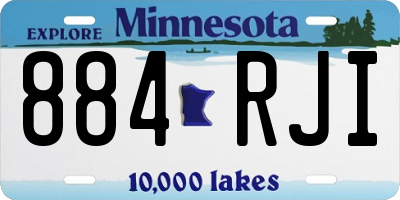 MN license plate 884RJI