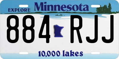MN license plate 884RJJ