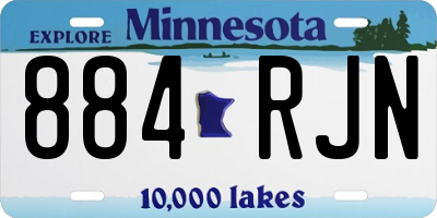 MN license plate 884RJN