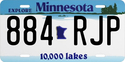 MN license plate 884RJP