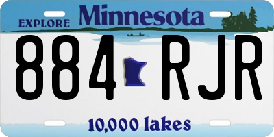 MN license plate 884RJR