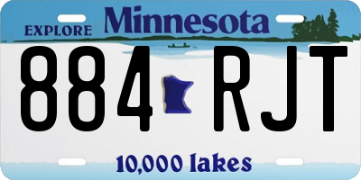 MN license plate 884RJT