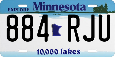MN license plate 884RJU