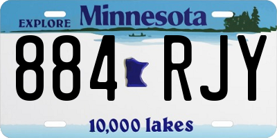 MN license plate 884RJY