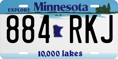 MN license plate 884RKJ