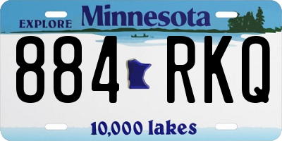MN license plate 884RKQ