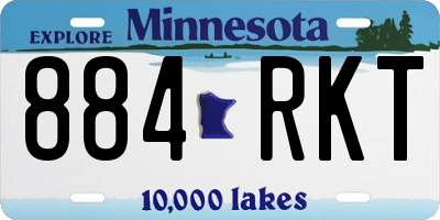MN license plate 884RKT