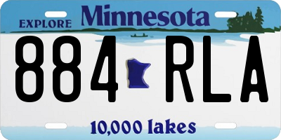 MN license plate 884RLA