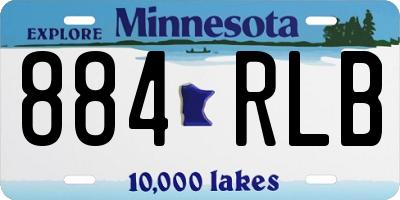 MN license plate 884RLB