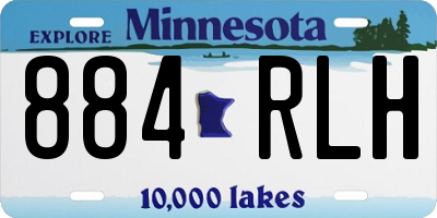 MN license plate 884RLH