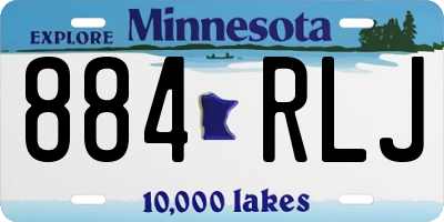 MN license plate 884RLJ