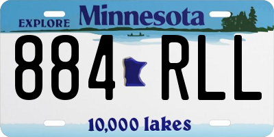 MN license plate 884RLL
