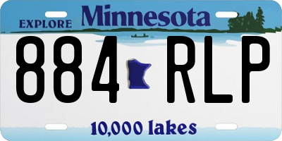 MN license plate 884RLP