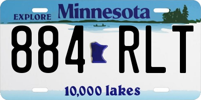 MN license plate 884RLT