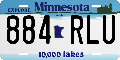 MN license plate 884RLU