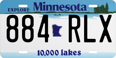 MN license plate 884RLX