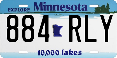 MN license plate 884RLY