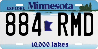 MN license plate 884RMD