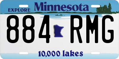 MN license plate 884RMG