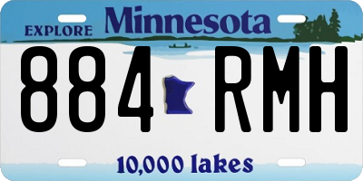 MN license plate 884RMH