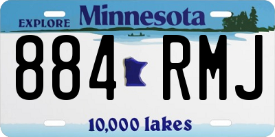 MN license plate 884RMJ