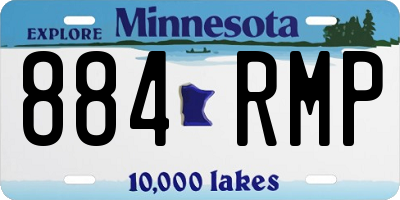 MN license plate 884RMP