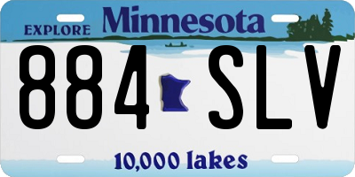 MN license plate 884SLV