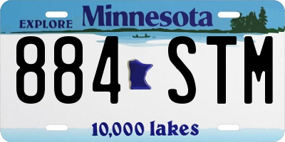 MN license plate 884STM
