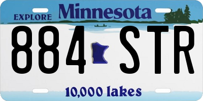 MN license plate 884STR