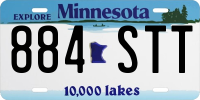 MN license plate 884STT