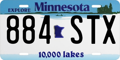 MN license plate 884STX