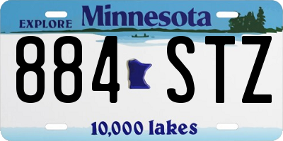 MN license plate 884STZ