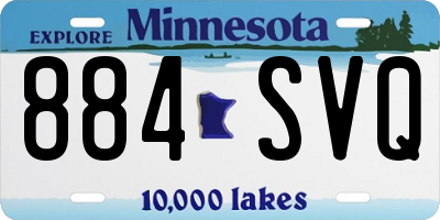 MN license plate 884SVQ