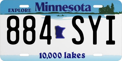 MN license plate 884SYI