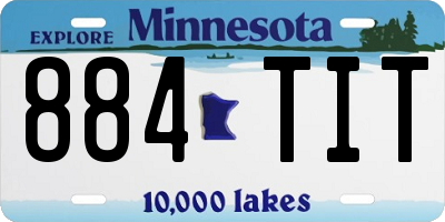 MN license plate 884TIT