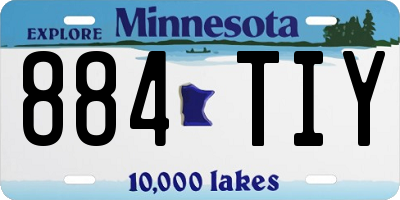 MN license plate 884TIY