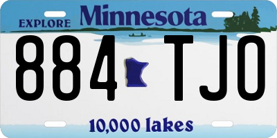 MN license plate 884TJO