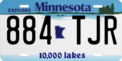 MN license plate 884TJR