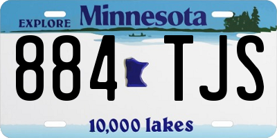 MN license plate 884TJS