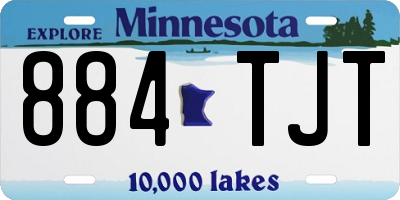 MN license plate 884TJT