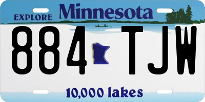 MN license plate 884TJW