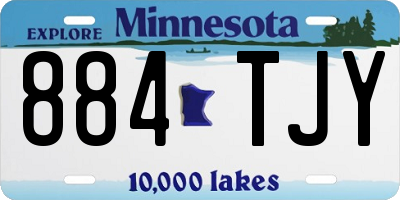 MN license plate 884TJY