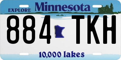 MN license plate 884TKH