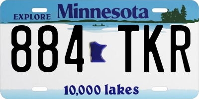 MN license plate 884TKR