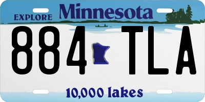 MN license plate 884TLA