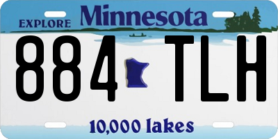 MN license plate 884TLH