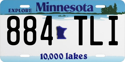 MN license plate 884TLI