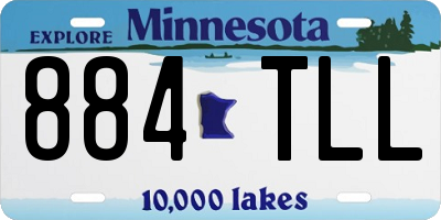 MN license plate 884TLL