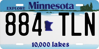 MN license plate 884TLN